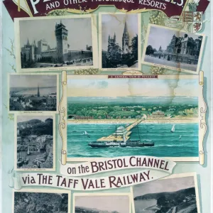 Penarth, South Wales, TVR poster, 1900-1922