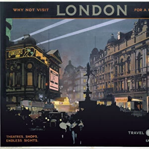 Piccadilly Circus, LNER poster, 1923-1947