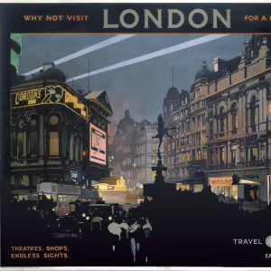 Sights Premium Framed Print Collection: Piccadilly Circus