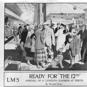 Ready for the 12th, railway poster, about 1925