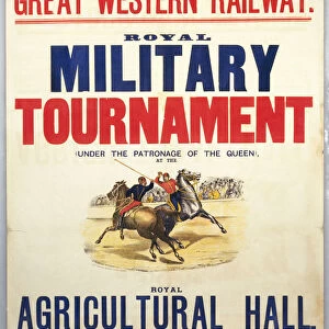 Royal Military Tournament, GWR poster, c 1920s