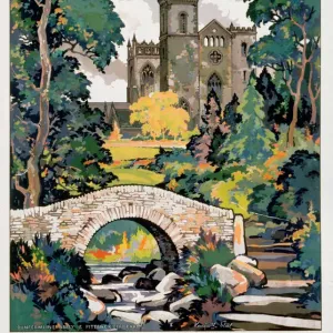 Dunfermline Print, 1959 British Railways Scottish Region Poster