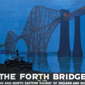The Forth Bridge Print, a 1928 LNER poster