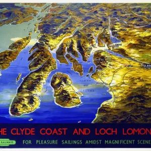 The Clyde Coast and Loch Lomond Print, 1955 The Clyde Coast and Loch Lomond Print, 1955