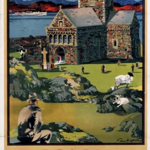 Iona Print, a 1923-1947 LMS poster featuring Tom Gilfillan's artwork