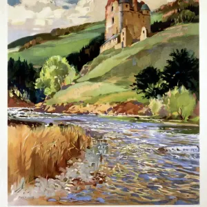 The River Tweed Print, a 1948-1965 Scottish Region poster
