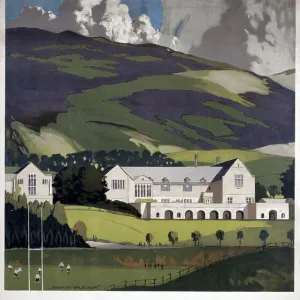 Sedburgh School, Yorkshire, LMS poster, 1923-1947