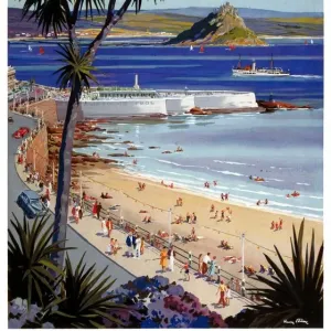 Penzance Train Print 1952 Penzance Train Print 1952