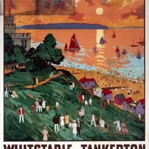 Whitstable and Tankerton Colour Print, 1936 Whitstable and Tankerton Colour Print, 1936