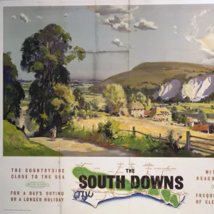 The South Downs, BR poster, after 1948