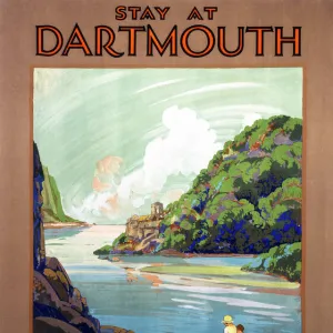 Stay at Dartmouth, GWR poster, 1930s