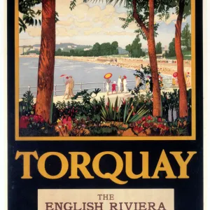 Torquay - The English Riviera, GWR poster, 1923-1947