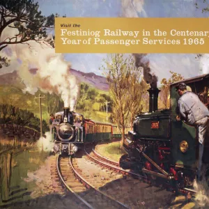 Visit the Festiniog Railway in the centenary Year... BR poster, 1965