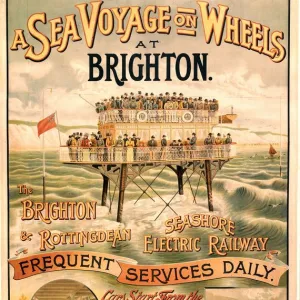 Volks Brighton & Rottingdean Seashore Electric Railway, poster