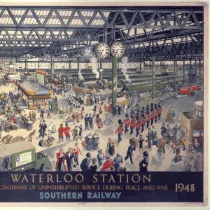 Waterloo Station - Peace, SR poster, 1948