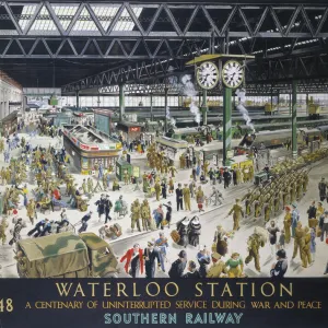 Waterloo Station - War, SR poster, 1948