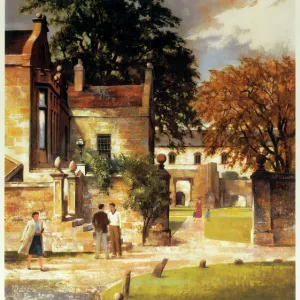 Whalley Abbey, British Rail poster, 1959