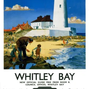 Whitley Bay, BR poster, 1951