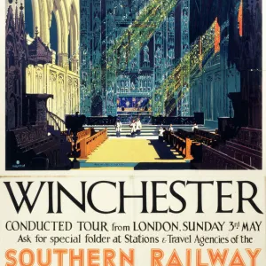 Winchester, Southern Railway poster, 1935