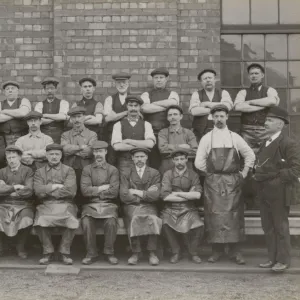 Workers at Doncaster works, South Yorkshire, c 1916