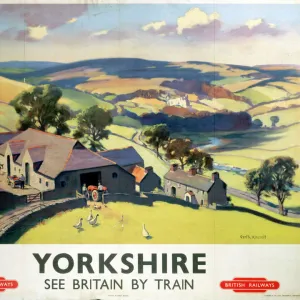 Yorkshire, BR poster, 1950s