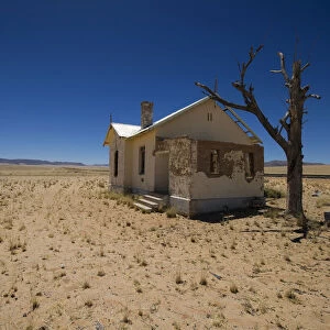 Abandoned railway station at Garub in Namib Desert between Aus and Luderitz, Namibia