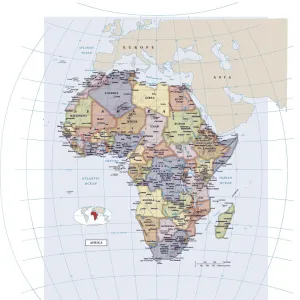 Africa continent map