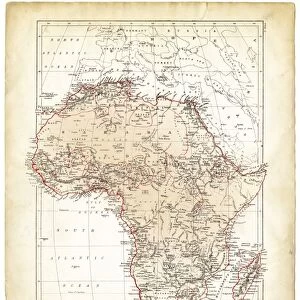 Africa map 1878