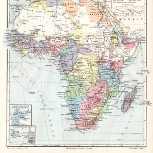 Africa political map 1895