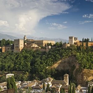 Alhambra fortress complex, Granada, Andalusia, Spain, Europe