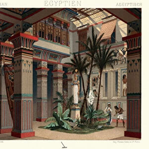 Ancient egypt - internal courtyard of a dwelling