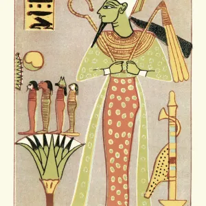 Greek Mythology Decor Prints Collection: Ancient Egyptian Gods and Goddesses