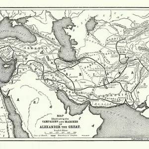 Ancient History - Map of Alexander the Great Campaigns