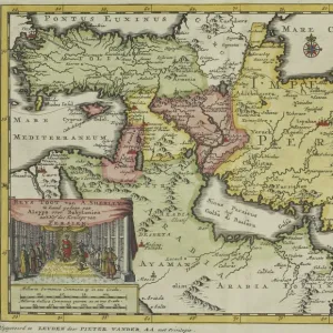 Antique map of Persia and the Middle East