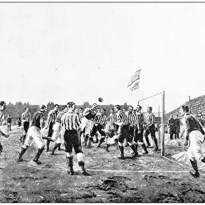 Antique photograph: Football match