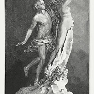 Apollo and Daphne, created (1622 / 23) by Lorenzo Bernini, published 1884