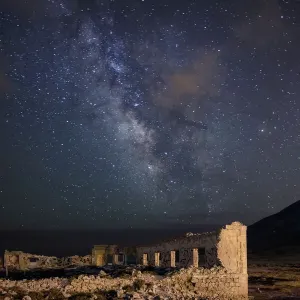 Ruins in Los Escullos under the Milky Way Print Ruins in Los Escullos under the Milky Way Print