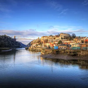 Winter Light on Clifton Suspension Bridge Print Winter Light on Clifton Suspension Bridge Print