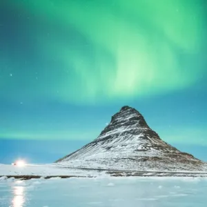 Aurora Borealis over Kirkjufell