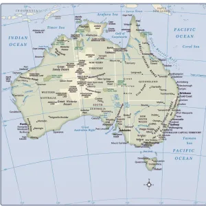 Australia country map