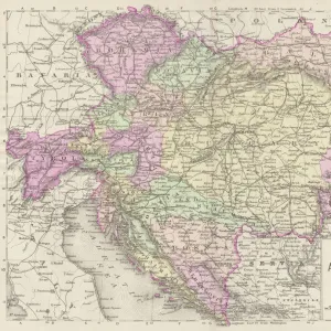 Maps and Charts Fine Art Print Collection: Bosnia and Herzegovina