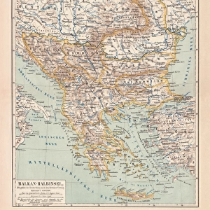 Montenegro Canvas Print Collection: Maps