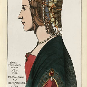 Beatrice d Este, Duchess of Bari and Milan, Italian Renaissance Princess