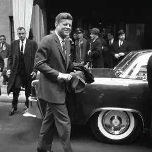 President Kennedy Departs Carlyle Hotel Print, December 15th President Kennedy Departs Carlyle Hotel Print, December 15th
