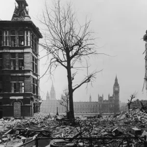 Bombed St Thomas Hospital