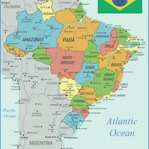 Brazil Framed Print Collection: Brazil Heritage Sites