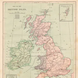 British isles map 1881