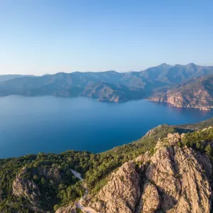 Calanche (Calanques) of Piana, Gulf of Girolata, Corsica Island, France