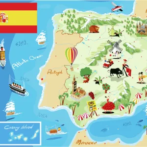 Maps and Charts Jigsaw Puzzle Collection: Spain