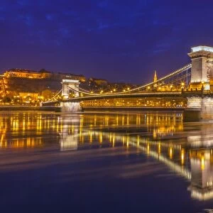 The Chain Bridge of Budapest, Hungary